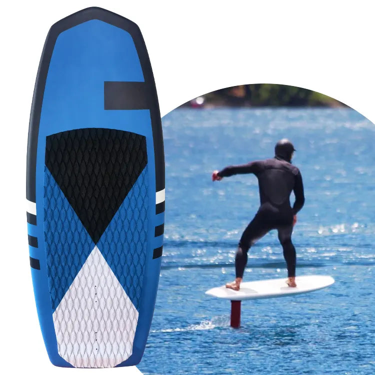 KUAYO FUN water sports carbon EPS EVA wake Foil board BLUE hydrofoil OEM small surfing wings FOIL pumping hard board - Surf Viking