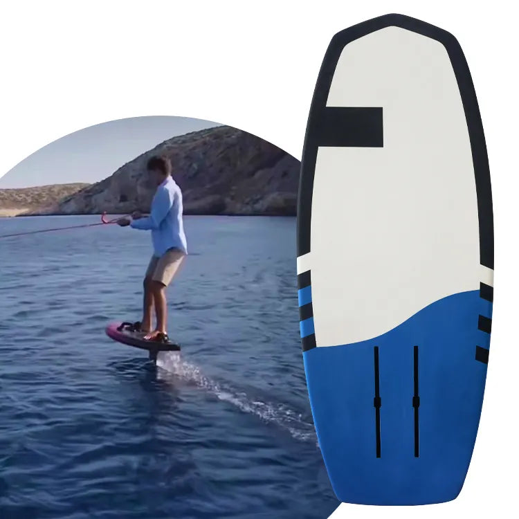 KUAYO FUN water sports carbon EPS EVA wake Foil board BLUE hydrofoil OEM small surfing wings FOIL pumping hard board - Surf Viking